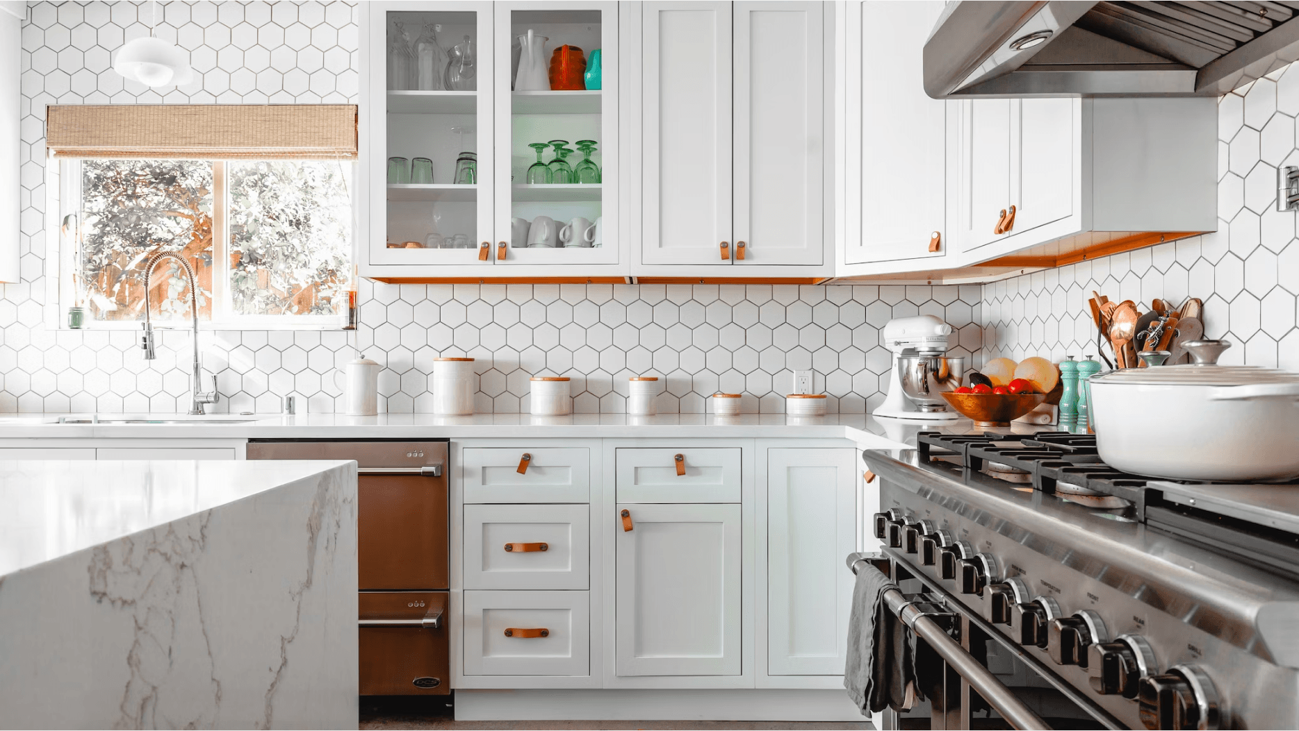 Modern white kitchen