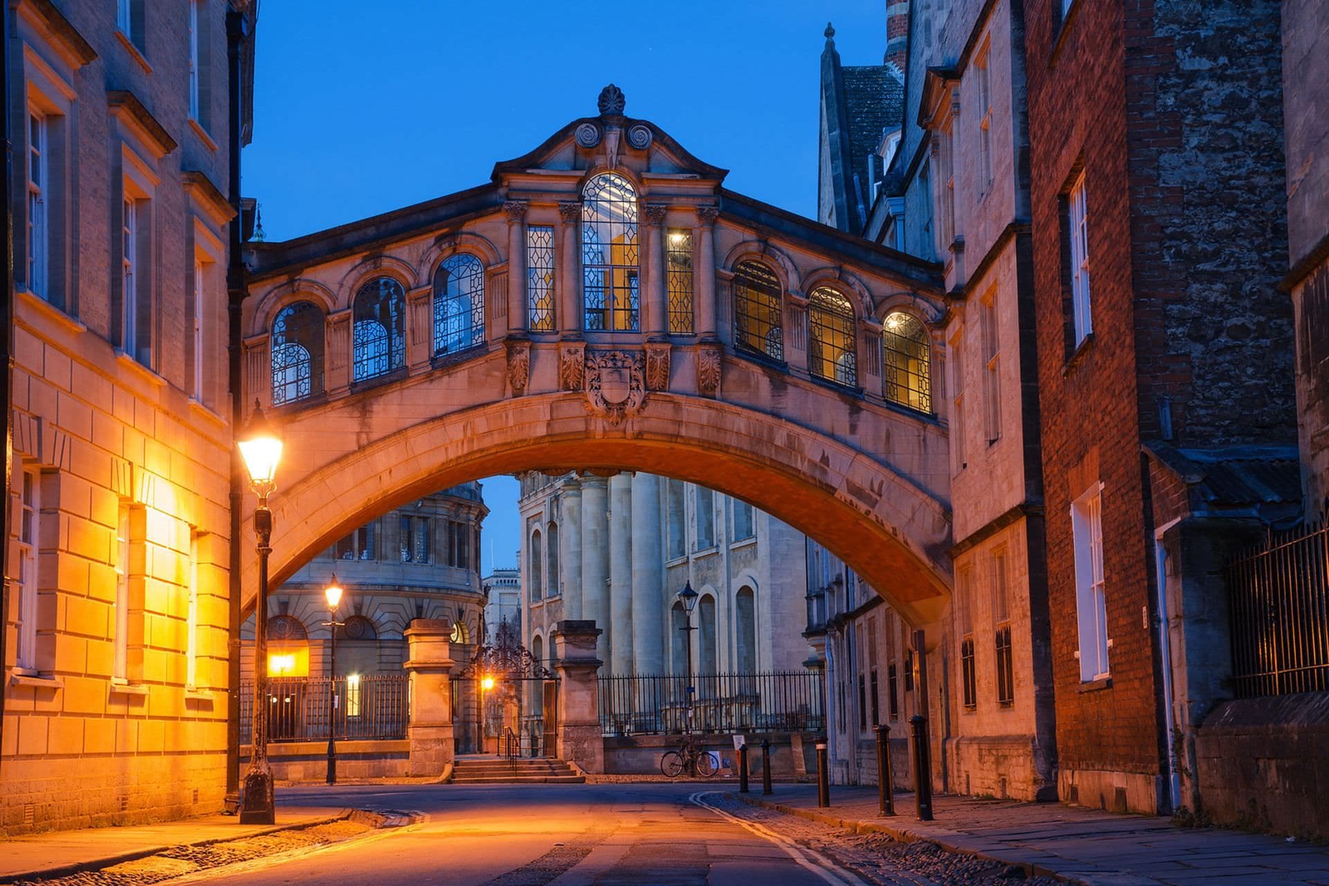 Oxford city at night