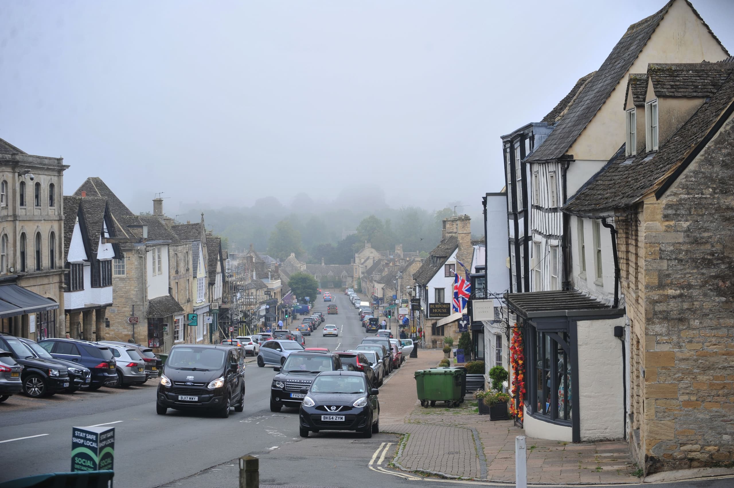 Burford high street, Oxfordshire.