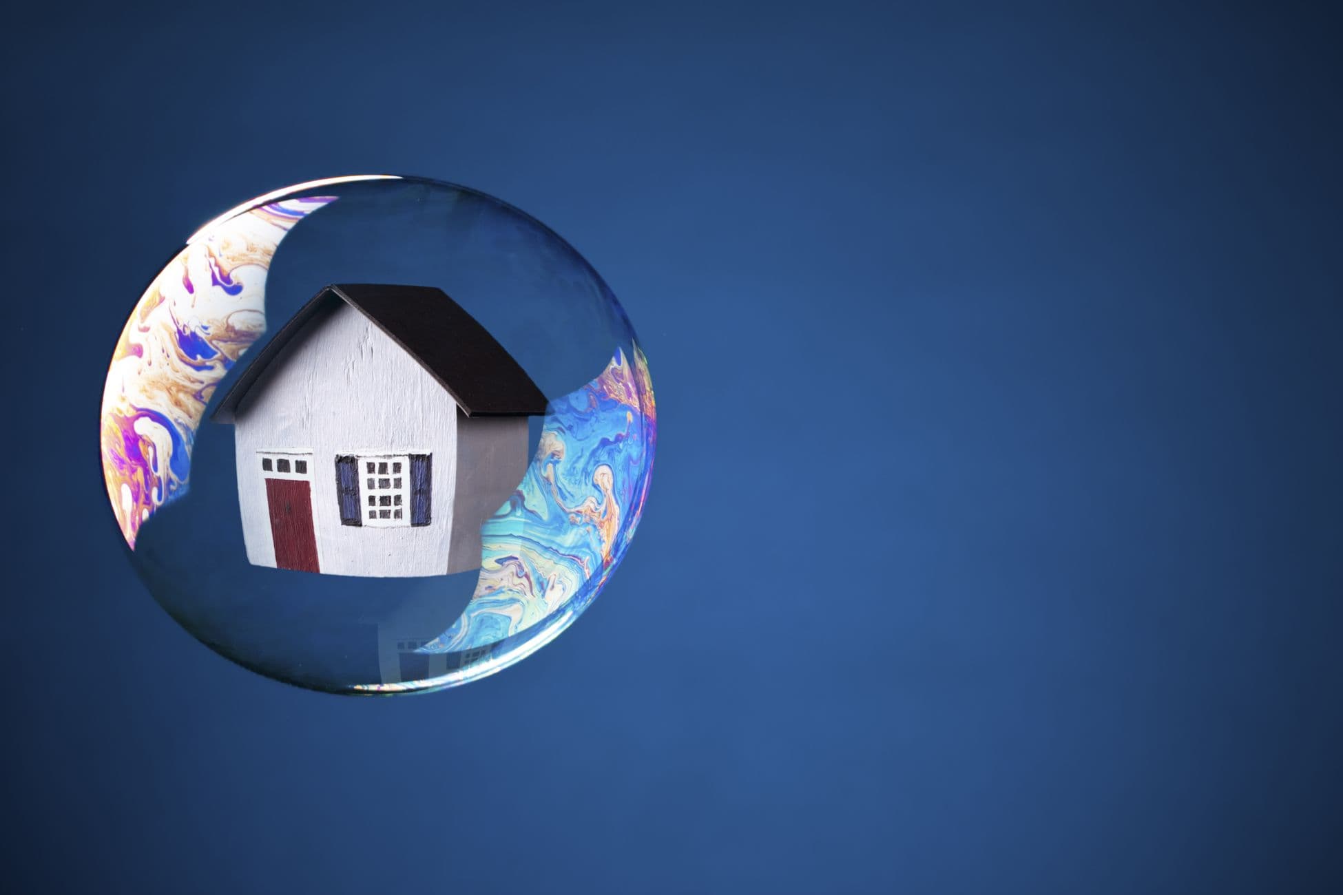House inside of a bubble